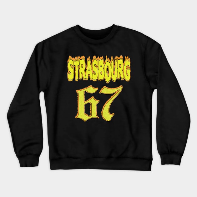 ‘strasbourg’ - Le cadeau parfait pour les fans d'Alsace, de sa culture et son histoire . Crewneck Sweatshirt by wisscreation